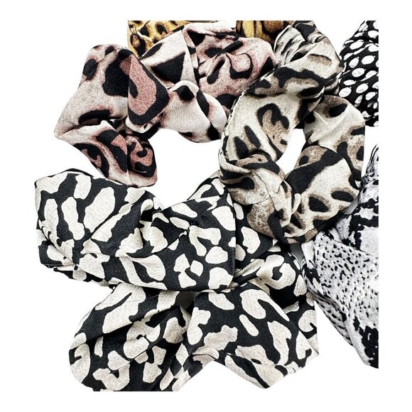 8 Vintage Genuine ScrunchiesPreppy Jungle Classic EUC Clean Sanitized - Picture 6 of 6